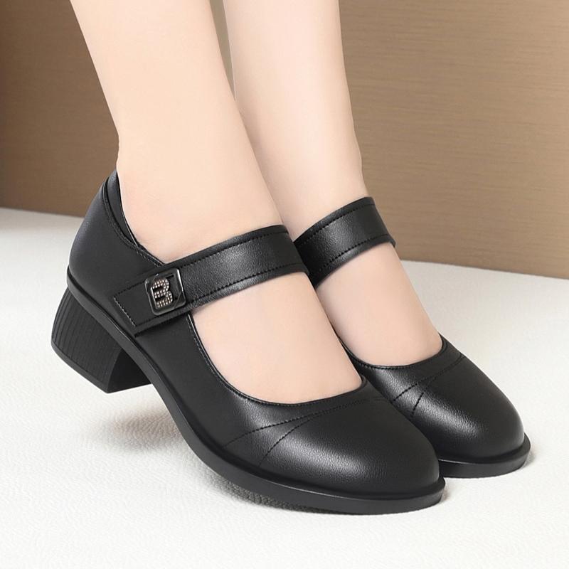 Fashion AIYUQI Mom Shoes Genuine Leather 2025 New Autumn Middle-aged Non-slip Large Size Women's Shoes Commuter Women's Shoes
