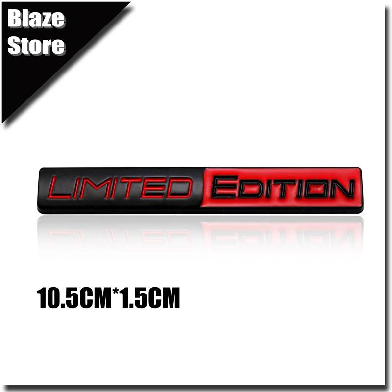 1Pc Auto LIMITED EDITION Emblem Metal Badge Sticker For Motorcycle Body Decor Decals Car Accessories