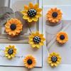 8PCS Cute Sunflower Magnet  Suitable for Kitchen Decoration  Home Decoration  Office Decoration