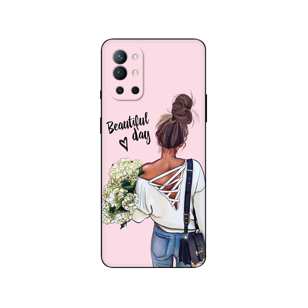 Pro OnePlus 9 Pouzdro Pro OnePlus 9 Pro Pouzdro Pro OnePlus 9R Pouzdro Silikonový zadní kryt na telefon One Plus 9 EU/NA R 9Pro 5G černé tpu pouzdro