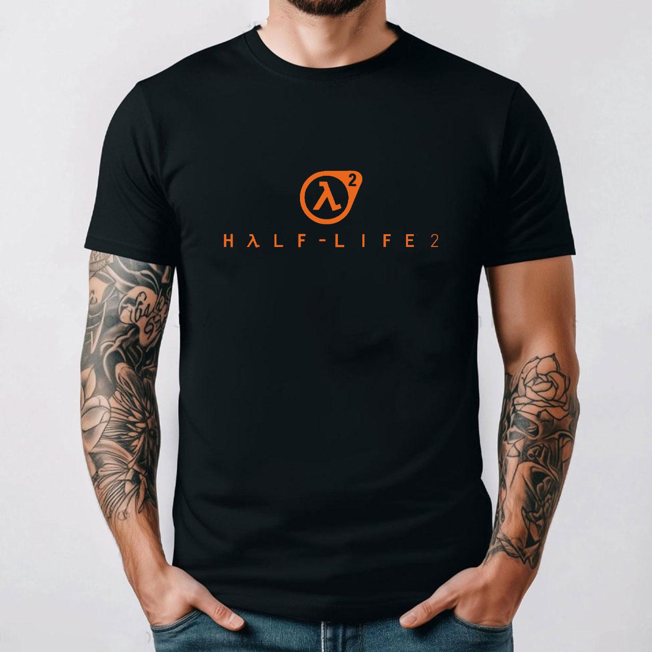 

Half Life 2 Tshirt Vintage 2003 Valve Premiere Showing Video Game Men Sz Large Men s Cotton T-shirt Regular Short Sleeve Summ... 5XL різнокольоровий