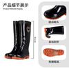Men's plastic non-slip and wear-resistant waterproof black camouflage low, medium and high tube three-proof men's water shoes rain boots rain shoes