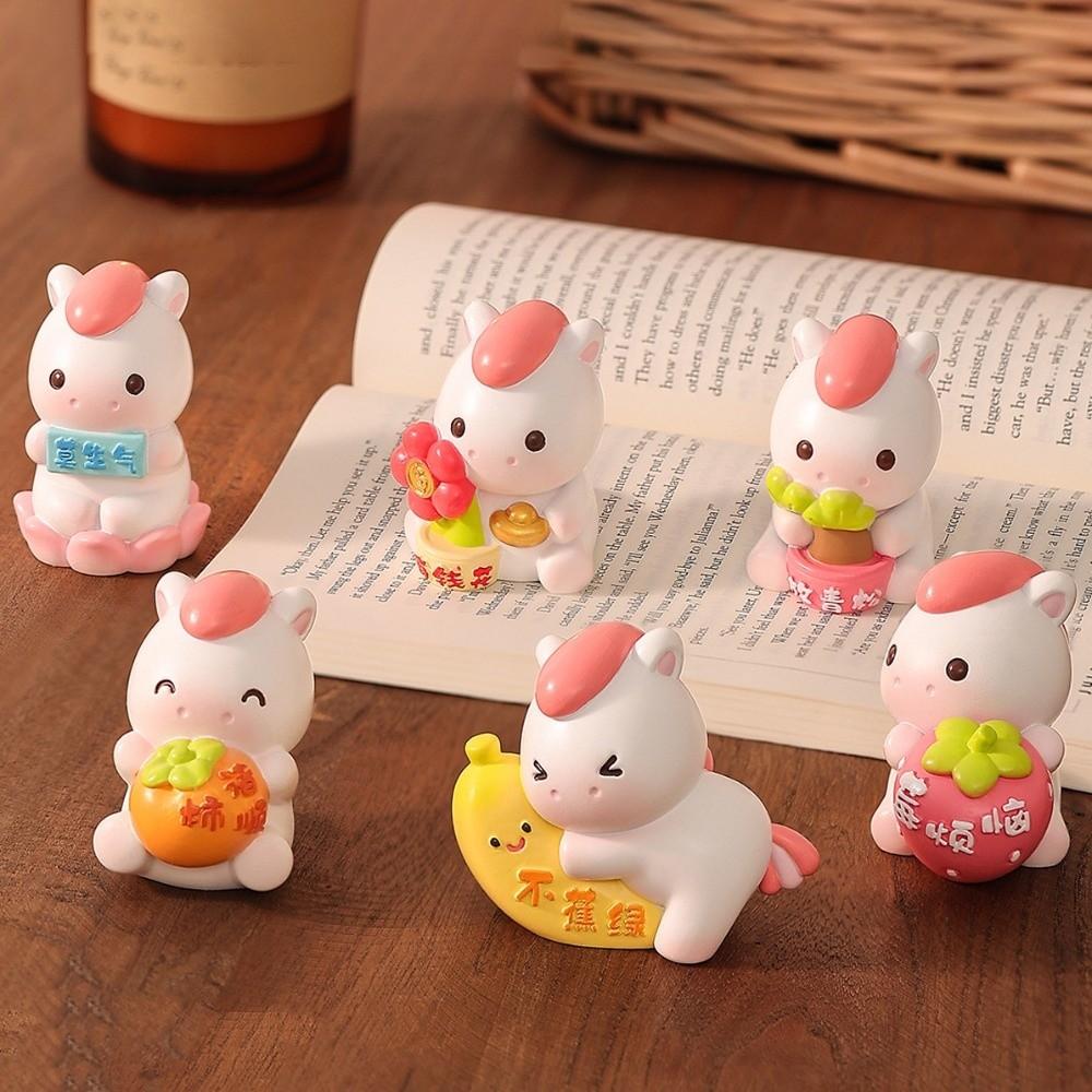Cute Zodiac Horse Figurines Fortune Horse Figures Ornament  New Year Gift