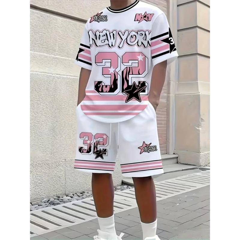 Simple Comfortable Suit Men's Print Fashion Sport Wear Men’s