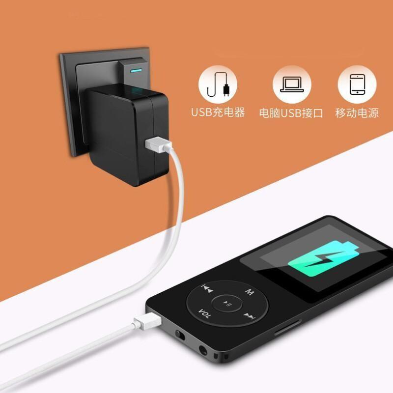 Portable MP3 Player HiFi Music Walkman Bluetooth USB Charging Record Digital Display Screen Support FM Radio E-Book Recording