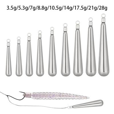 1pc Tungsten Sinkers 3.5g-28g Fishing Weights Sinkers For Bass Fishing Tackle Accessories