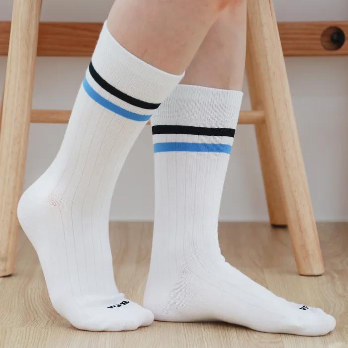 Daily Color Line Long Socks Sky Blue