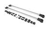 Jumpers for Conventional Roof Rails Without a Key Flybar V1 (2 Pcs) Up To 110 Cm, Gray