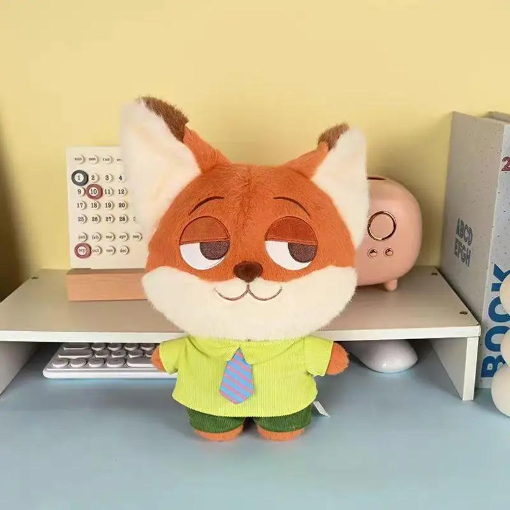 New Cute 35cm Disney Zootopia Series Judy Nick Plush Toy Cartoon Fox Rabbit Stuffed Doll Room Decoration Holiday Xmas Gift