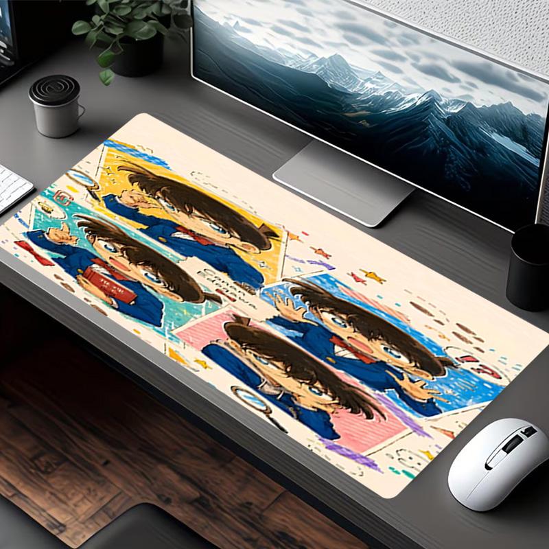 Detective Conan Print Mouse Pad, for Keyboard Pad Laptop PC Mat for Office Home Use, Desk Decor, Perfect Birthday Gift for Gamers