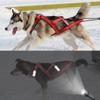 Waterproof Dog Sledding Harness Reflective Pet Sledding Skijoring Harness Big Large Dogs Weight Pulling Vest For Pet Training