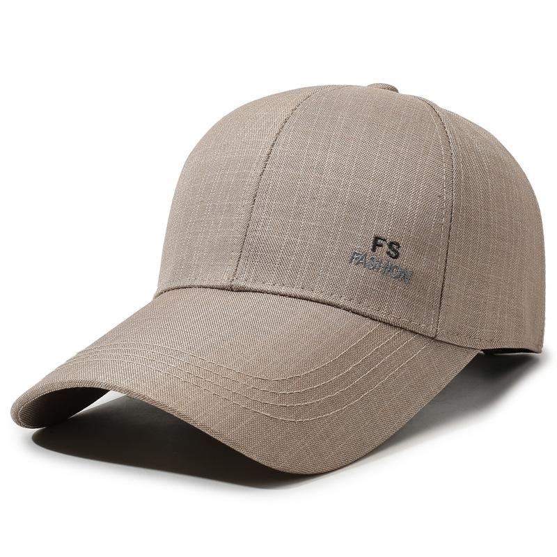 Spring Men s Long-Brimmed Peaked Cap Outdoor Sunscreen Hat Middle-Aged Men s Sports Hat хаки