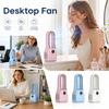 Bladeless Fan with Spray - Portable Conditioner Fan for Home Desktop