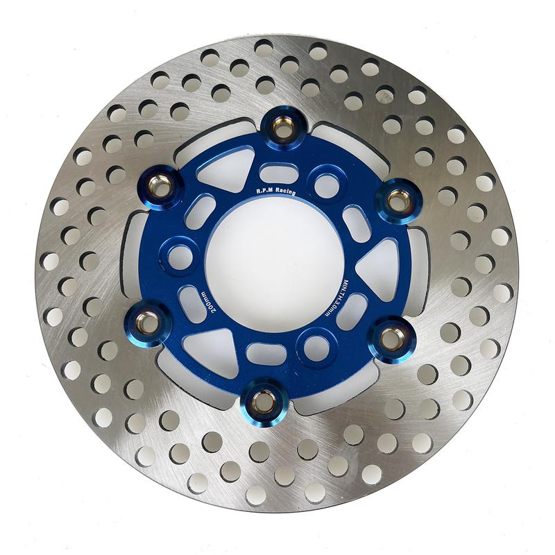 Universal 200mm motorcycle brake discs For Honda DIO AF27 AF28 AF18 ZX AF34 AF35 AF36 Floating Rapid cooling brake pads