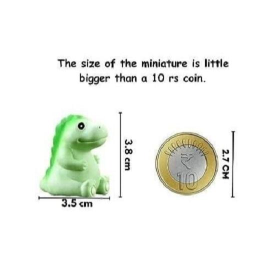 1 Set Dinosaurs Miniature Figurines | Decorative Showpiece | Gift for Him/Her, Mother's Day, Home, Bedroom, Living Room, Office, Table, Car Dashboard