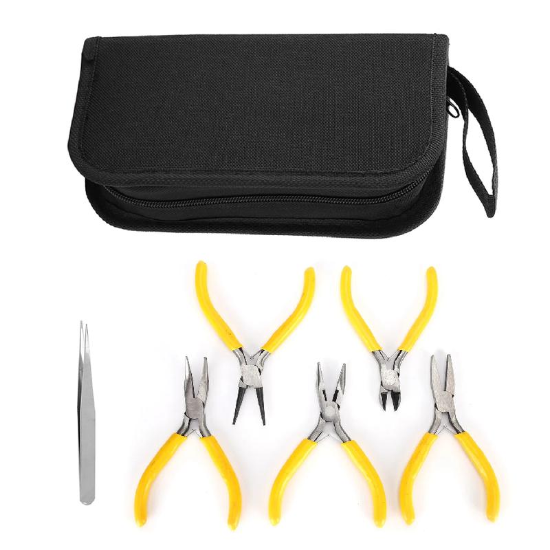 Professional Jewelry Pliers Tools Kit Round Bent Nose Beading Making DIY Jewellery Making Pliers Tool Kit