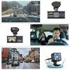 3 Channel Dash Cam for Car Camera Video Recorder Dashcam DVRs Black Box Dual Lens DVR with Rear View Camera 24H Parking Monitor