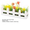 Mini Flower Bed Planter 1:12 Scale Miniature Wooden Fence Flower Pot Set Handcrafted Picket Fencing Planters for Doll Houses Garden Village