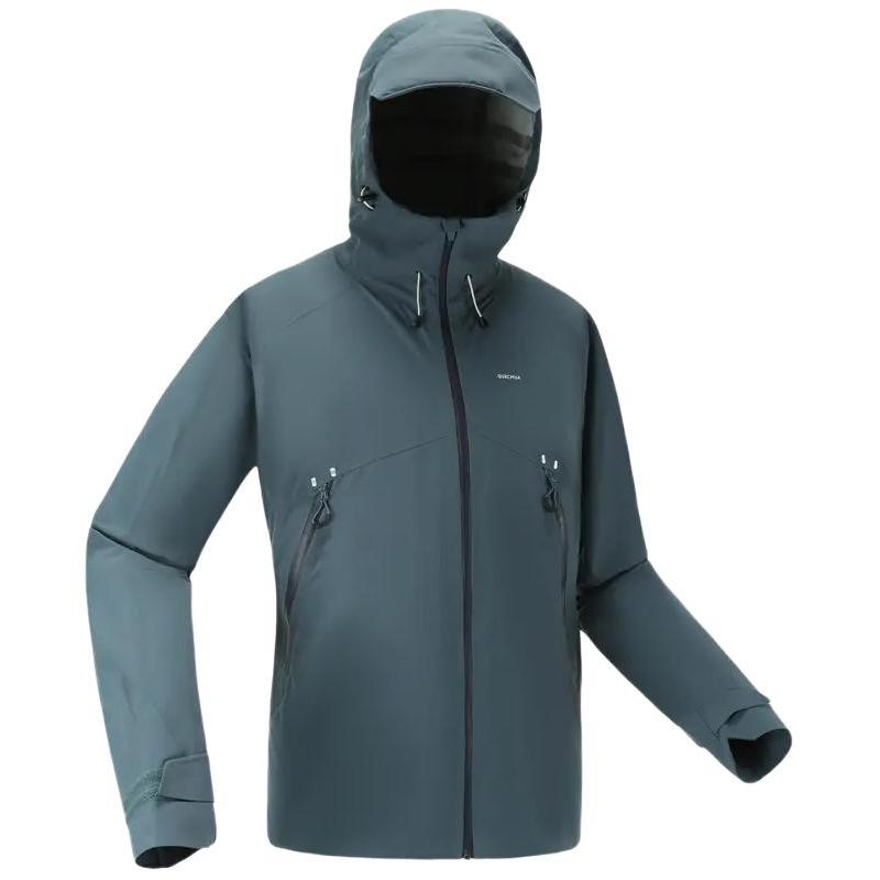 DECATHLON MH500 Lightweight Waterproof Windproof Breathable Rainproof Jacket Men's Dark Blue Brick Color