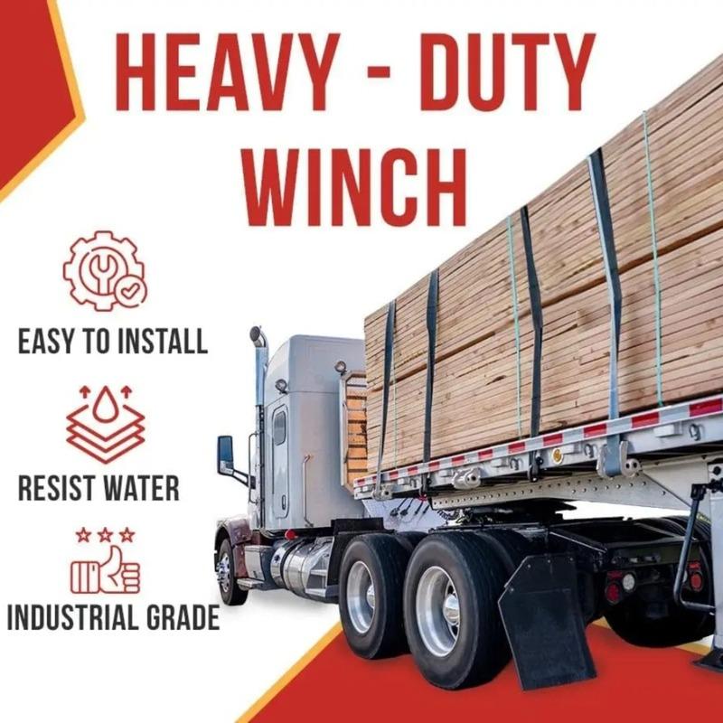 Sliding Bolt On Winch Compact Sliding Winch Car Cargo Handling Steel Professional Truck Rope Tightener Tensioner Tension Control