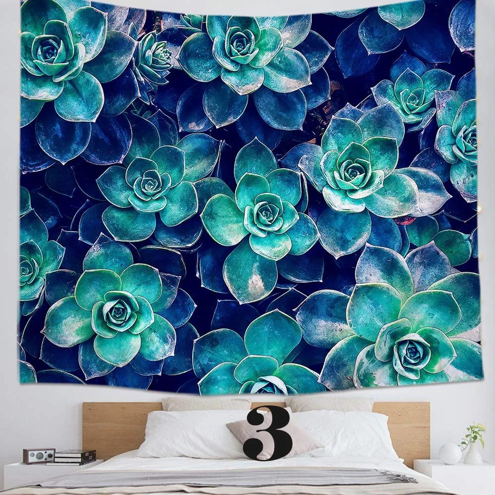 Watercolor Painting Floral Decorative Tapestry Home Wall Living Room Office Decorative Tapestry