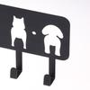 5/6/8- Hook Dog Wall Key Holder - Decorative Pet Organizer For Leashes, Keys - Rustic Entryway Storage For Home/Office