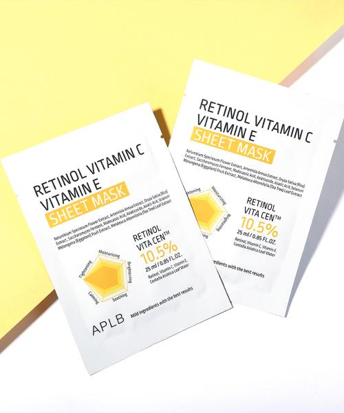 APLB Retinol Vitamin C Vitamin E Sheet Mask 10ea