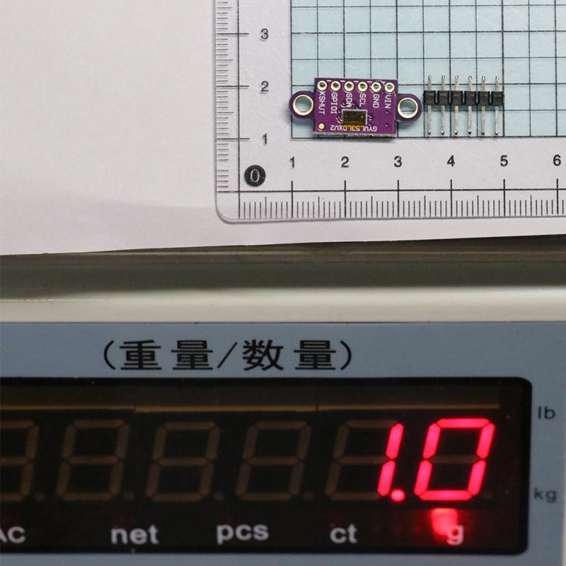 Vl53L0X Time-Of-Flight (Tof) Laser Ranging Sensor Breakout 940Nm Gy-530 Gy-Vl53L0Xv2 Laser Distance Module I2C Iic