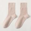 Female Spring and Summer Thin Cotton Pure Color Deodorizing Sweat Absorption Anti Pilling All Go Boneless Tube Socks