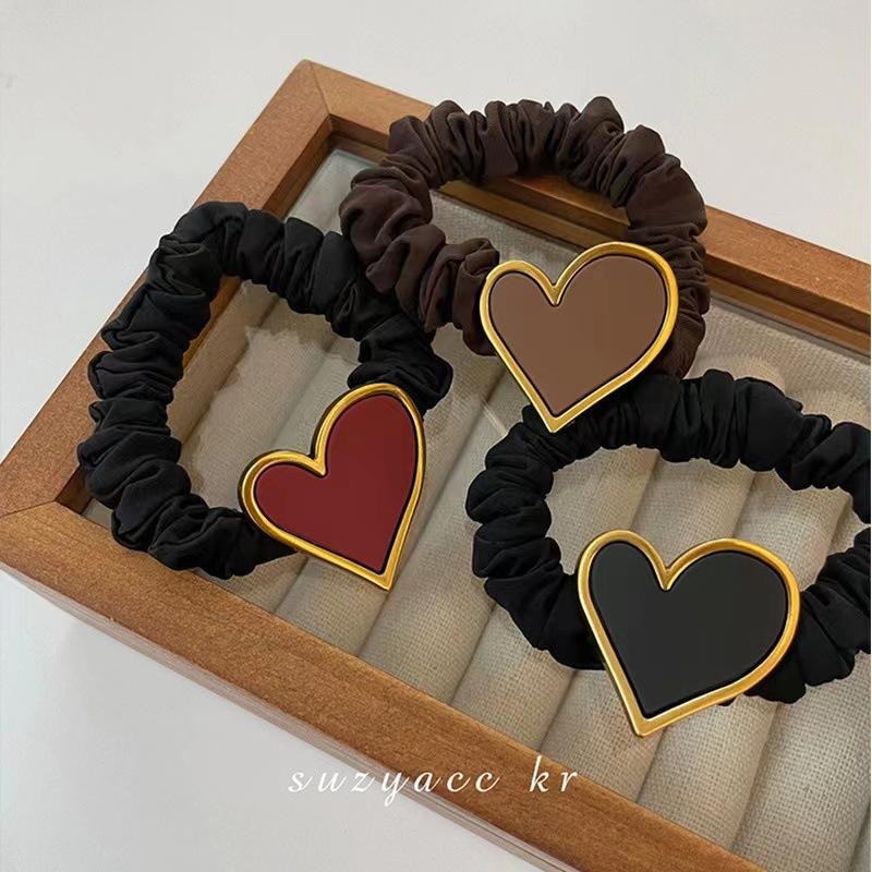 

3 шт. Новая тканевая резинка Love эластичная веревка для женщины девушки резинка для волос держатель для хвостика аксессуары повязки на голову модный головной убор подарок