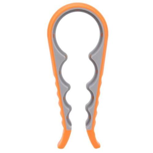 

Открывалка для банок 4 в 1 Легкий захват Открывалка для бутылок Откручивающаяся крышка Быстрое открывание Ручная Нескользящая Открывалка для консервов Открывалка-пусковое устройство Кухонный гаджет оранжевый