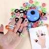 Montessori Color Cognition Matching Finger Rings Toy For Children Parent-Child Interactive Table Game Gift For Kids XYZ