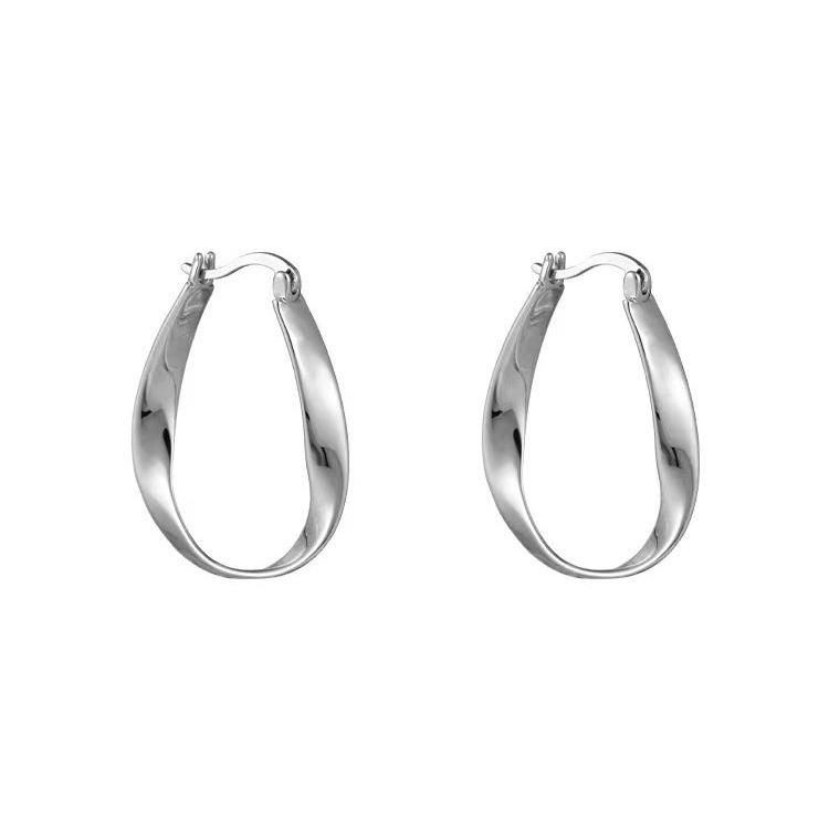 2024 Hot Style: Möbius Design 925 Silver Needle Stud Earrings - Women's High-End Light Luxury