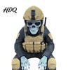 PLA Resin Soldier Model Skeleton Hero Shelf Sitter Ornament 3D Printed Figurine Gothic Desk Ornament Tactical Warrior Sitting Statue for Bookshelf