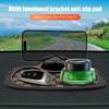 Versatile Anti-Slip Car Dashboard Mat Featuring a Rotating Phone Holder, Spacious Storage for Glasses And Keys, Heat-Resistant Silicone Material