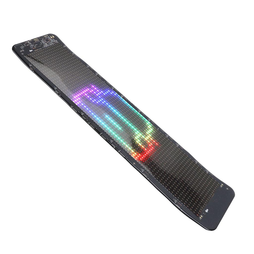 LED-bilskylt Bluetooth-styrning Anpassad text Mönster Animation USB 5V Flexibel Programmerbar LED-rullande skylt för husbil