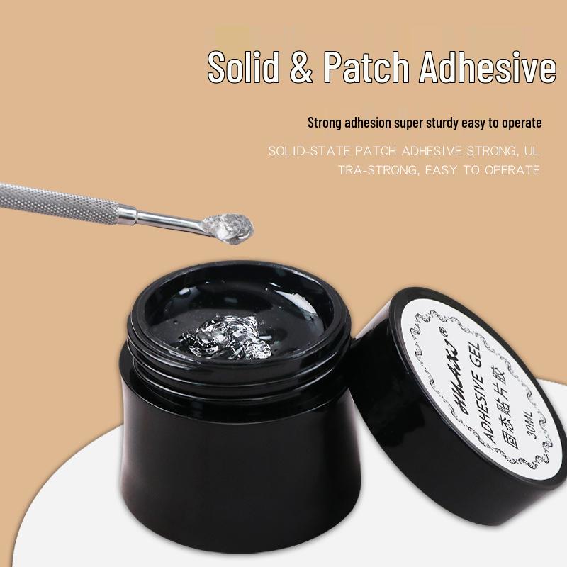 Solid Bond Press-On Nail Glue - Long-lasting & Strong Adhesive Gel for Salon-Quality Nails.