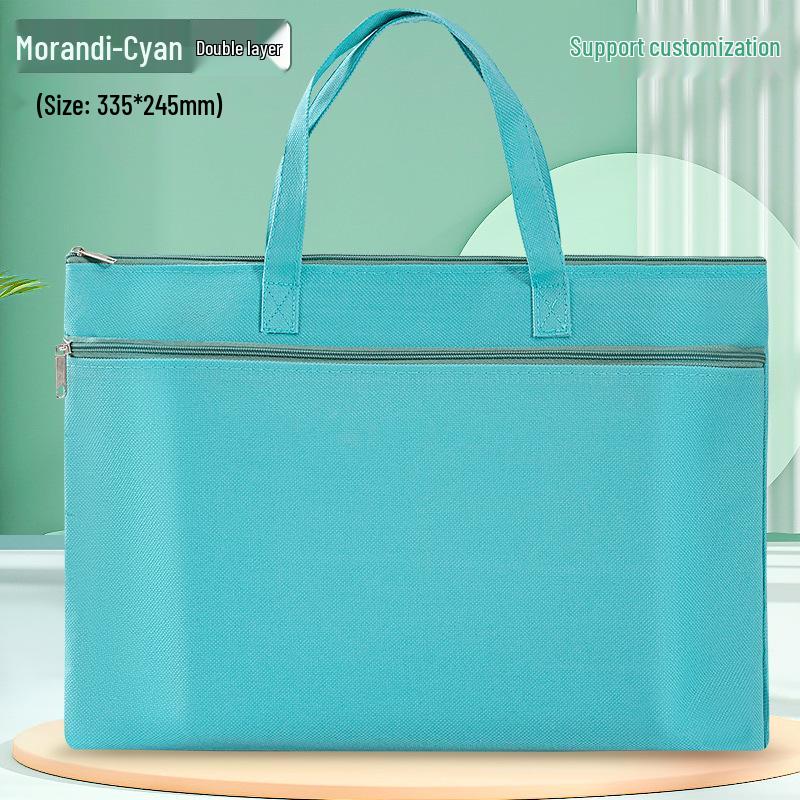 Morandi Oxford Student Tutoring Document Bag - Waterproof File Storage with Custom Logo Option