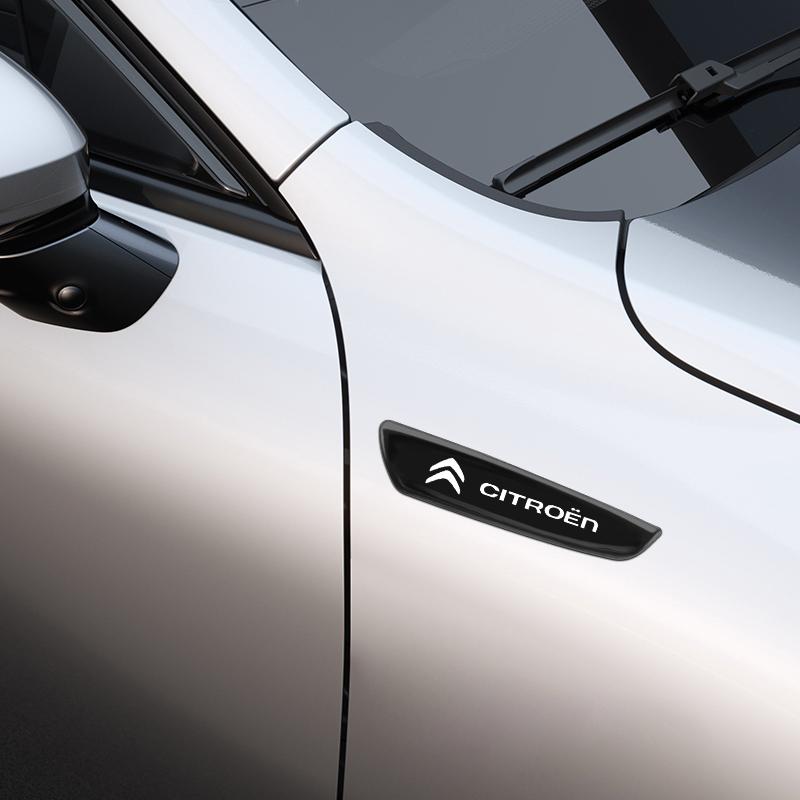 2 pezzi Adesivi decorativi in metallo per carrozzeria auto per Citroen C4 C3 C5 C1 C2 Berlingo C-Elysee C4-Picasso C4-Aircross Adesivi per auto