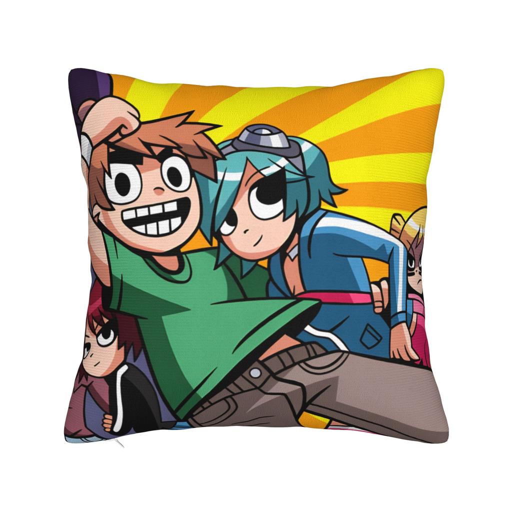 Scott Pilgrim Vs The World Anime Pillow Cover Comfy Cushion Cover Morden Pillow Case For Sofa Car Home Decor