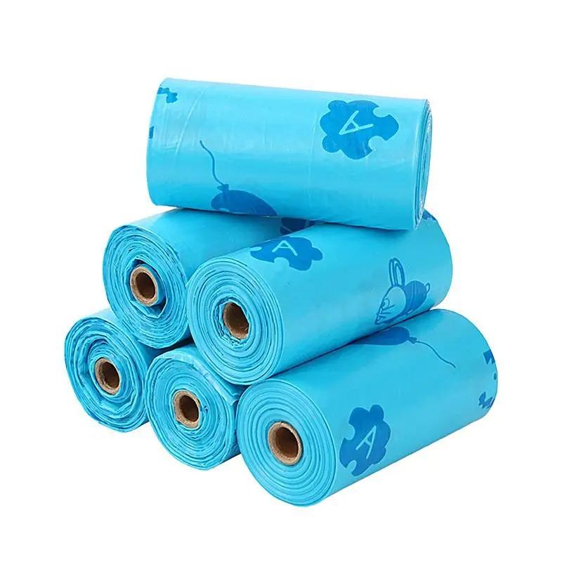 12/16 Rolls Diaper Waste Bags With Dispenser Tear-resistant Odor-proof Cleaning Sack Portable Toddler Supplies For Daycare Center