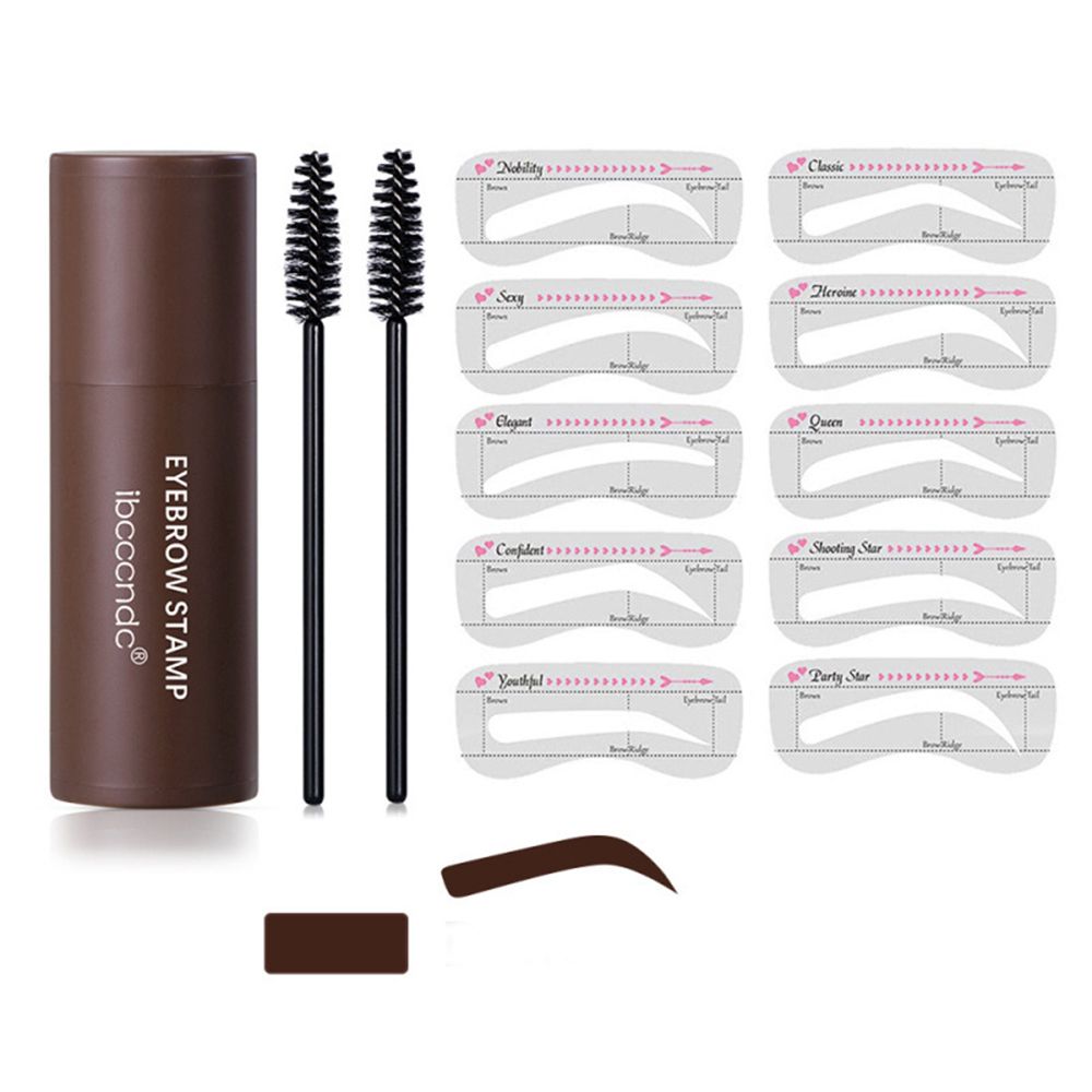 

Stencils Eyebrow Pen Brushes Eyebrow Stamp Shaping Makeup Set Brow Stamp Shaping Kit One Step Dark Brown