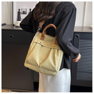 Single Shoulder Bag Women's Bag Trend Simple Fashion Large Capacity Hand Crossbody Canvas Bag