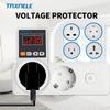 Automatic Voltage Protector Socket AC 220V 16A Adjustable Power Surge Protector Universal/US/EU/UK Plug Voltage Safe Protector