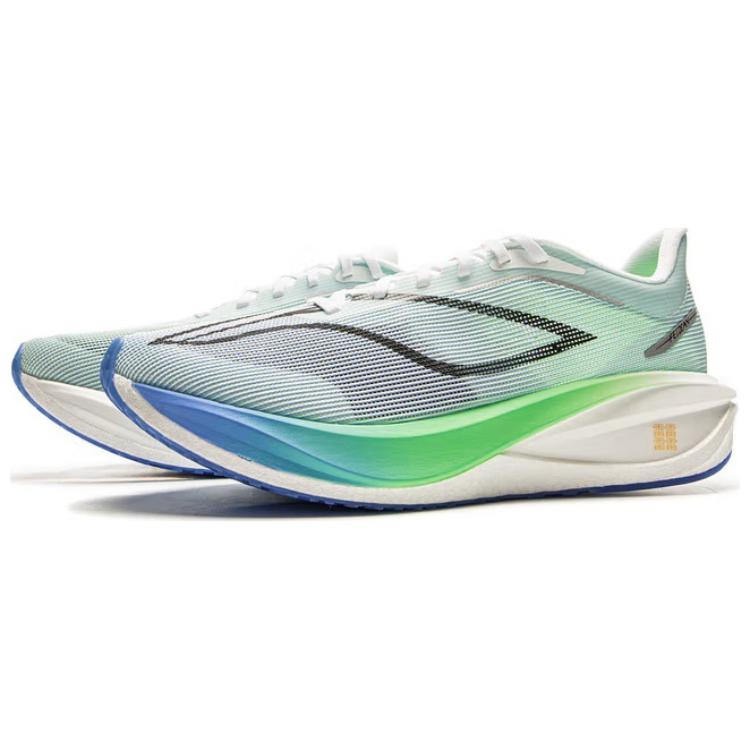 Běžecké boty Li Ning Feidian 5 Challenger s ultralehkou technologií Pánské tenisky Šedá Zelená ARMV001-8