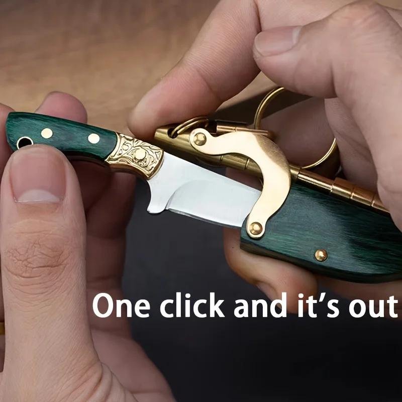 Professional Outdoor Knife - High Carbon Stainless Steel, Compact Survival Tool with Sharpening Stone, Hiking Must-Have