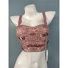 Export Single Fashion Sexy Sexy Snake Pattern Bronzing Sequin Sling Nightclub Party Cold Bottoming Vest Bra for Women