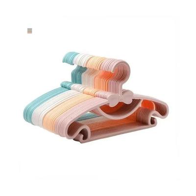 5 Pièces Cintre Portable Enfants Enfants Tout-petit Bébé Rangement Manteau Plastique Cintre Crochet Organisateur de Vêtements Ménager