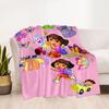 Dora Explorer Blanket Durable Comfort Perfect for Sofa Livingroom Couch All-Season Use Modern Style Unique Gift for Family and Friends Camping