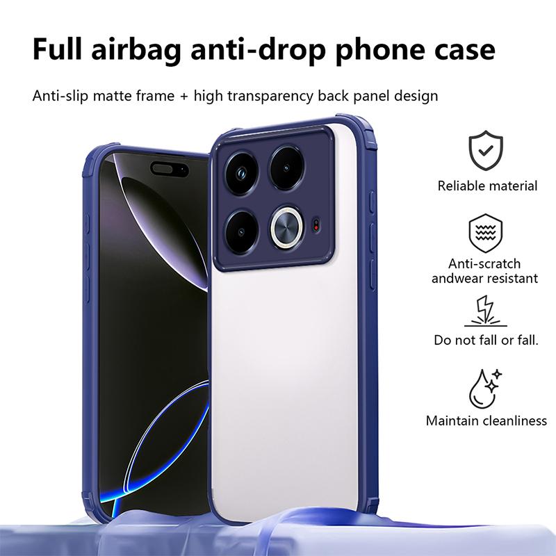 Dla Infinix Note 40 Nowe Przezroczyste Pancerne Wstrząsoodporne Etui Dla Infinix Note 50 Pro Plus Ochrona Obiektywu Aparatu Pokrowiec Note 30 Pro